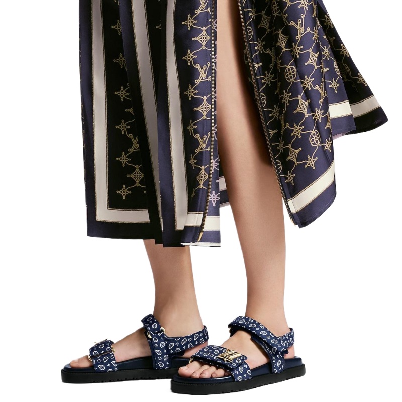 LV Sunset Flat Comfort Sandal - Image 6